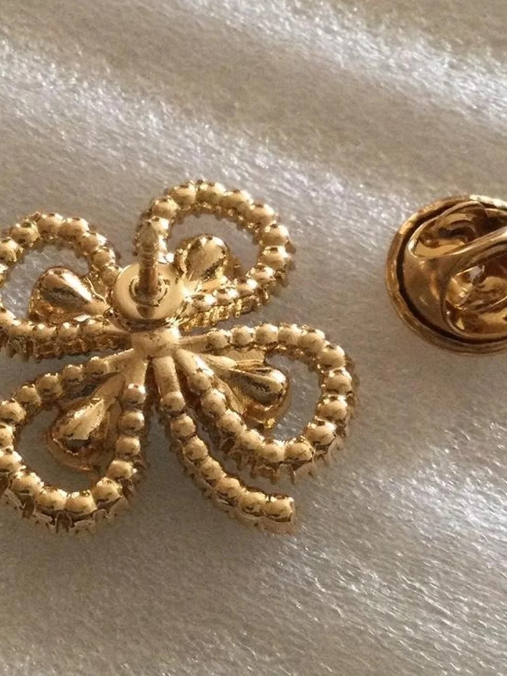 Rhinestone Shamrock Pin